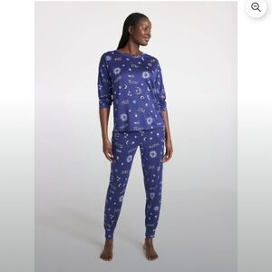 JOYSPUN- 2PC Pajama Set (Peri Night 🧡💙) 16-18 XL